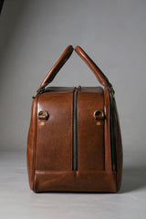 Brown Leather Weekender Bag