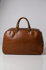 Brown Leather Weekender Bag