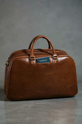 Brown Leather Weekender Bag