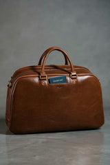 Brown Leather Weekender Bag