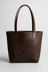 Brown Leather Tote Bag