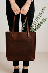 Brown Leather Tote Bag