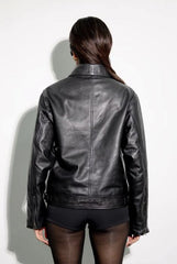 Modern Boxy Leather Jacket