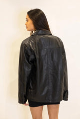 Vintage Oversized 90s Inspired Leather Jacket